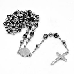 Pendant Necklaces AMUMIU Factory Multicolor Rosaries Low In Dark Plastic Rosary Beads Luminous Necklace Catholicism Prayer Religious Jewelr