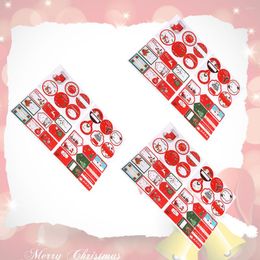 Gift Wrap 3pcs Christmas Stickers Name Envelope Tag Sticker Sealing Label Paper For Kids