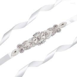 Belts JLZXSY Bridal Women's Crystal Sashes Belt For Wedding Dress Bridemsamids Rhinestone Sash