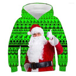 Men's Hoodies 3D Print Fashion Merry Christmas Santa Claus Costume Coat Boys Girls Sweatshirt Hoodie