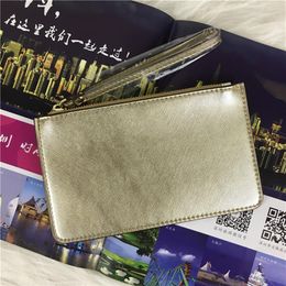 30 colors brand designer wallets wristlet card holder women Fashion Leather High quality Zippy coin purse clutch bags zipper Luxur245t