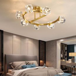 Ceiling Lights Home Lighting Fixture Flush Mount Lamps Copper Gold Decor Light Fixtures For Living Room