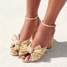 With Butterfly-knot Super High KarinLuna Summer 2022 Heel Sweet Lady Office Woman Sandals Shoes Plus Size 50 T221209 57