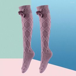 Women Socks 1 Pair Universal Extra Long Winter Stockings Anti-slip Heavy Slouch Cotton Indeformable For Female
