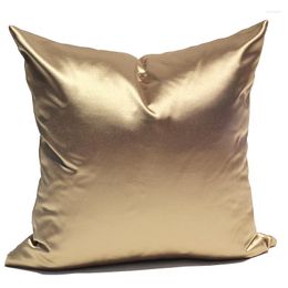 Pillow Luxury Golden Cover Faux Silk Home Decorative 45x45cm/50x50cm Living Room Sofa Case