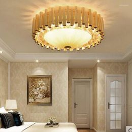 Ceiling Lights Bedroom Lamp Light Luxury Crystal Simple Modern Atmospheric Living Room Round Warm Romantic Home Lighting