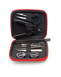 Herramientas de artesan￭a Bolsa de kit de herramientas de bricolaje con cigarrillo de algod￳n de algod￳n bobina de alambre de cer￡mica conmovedoras de cer￡mica alicates para rda ecigarette acces3382237