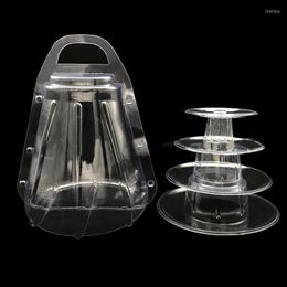 Bakeware Tools 4 Layers/Tiers Round Macaroon Tower Stand Cake Holder Display Rack Wedding Birthday Decorating Supplies