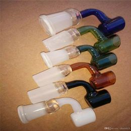 Color smoke stare bongs accessories Oil Burner Glass Pipes Water Pipes Rigs Smoking with Dropper