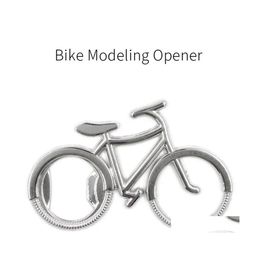 Openers Cute Fashionable Bike Bicycle Metal Beer Bottle Opener Keychain Key Rings For Lover Biker Creative Gift Cycling Dh0248 Drop Dhlsr
