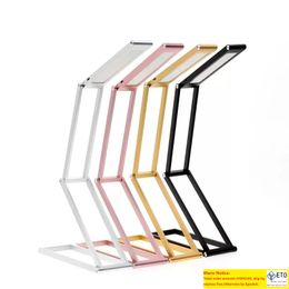 LED Desk Lamp Transformers 2Level Dimmable Portable Table Lamp USB Rechargable Aluminium Alloy Foldable Night Light