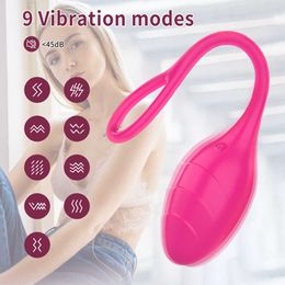 Full Body Massager Sex toys masager Vibrator Wireless APP Control Vibrating Egg Wearable Panties s G Spot Stimulator Vaginal Kegel Ball Toy For Women A77S