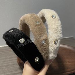 Imitated Fur Candy Colored Fluffy Warm Autumn Winter Elastic Hair Band Scrunchies Women Girls Plush Hairwear