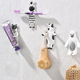 Hooks Lovely Animal Multi-Purpose Fridge Kitchen Hook Home Decoration Accessories Key Holder Wall Can Washed