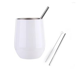 Mugs Drinkware Eggs Cup Stainless Steel Vacuum Cups Modern Yerba Mate Gourd Set Rose Gold Container With Straw Lid Cleaning Brush