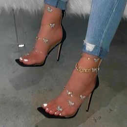 Women Square BCEBYL Toe High Heel Sandals Party Three Color Clear Acrylic Butterfly Design 2024 Womens Shoes T230208 773c7 s