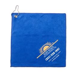 Personalised Golf Towels Custom Logo Microfiber with grommet and hook Blank Sublimation for Printed Towel