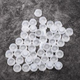 Storage Bottles 50Pc Leak-proof Cosmetic Essential Oil Cap Stoppers Inner Lids Flat Head Lotion Sample Bottle Plastic Inside Plugs Cover