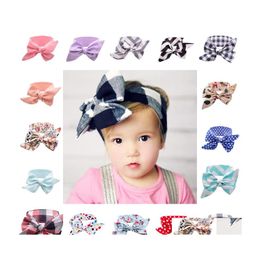 Headbands Cute Wind Diy Baby Lace Bow Hair Accessories For Hairband Girl Headwear Children Fashion Accessorices Gift G67Q Drop Deliv Dhks7