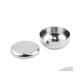 Bowls Home Stainless Steel Rice Bowl Dish Korea Warm Traditional W/Lid Sale Drop Delivery Garden Kitchen Dining Bar Dinnerware Dh8Jy