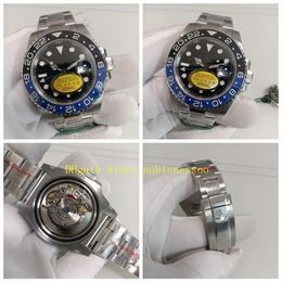 2 Colour 904L Steel N Factory Cal 3186 Automatic Watch Men's Super V12 Version 116710 116719 Blue Black Ceramic Bezel 116710BL280N