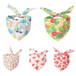 Dog Apparel Cotton Adjustable Summer Bandana Pet Small Scarf Bandanas Personalized Puppy Cat Bibs Supplies