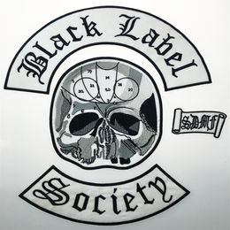 Excelente excelente set de 4pc Back Society Black Society Borded Iron Patch Biker Chaqueta Patch Chaleco Patch Iron en cualquier modelo de prenda G0220258M