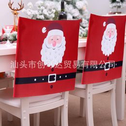 Chair Covers Christmas Cover Dining Home Kitchen Festive Party Decoration Red Mini Couch For Bedroom Teens