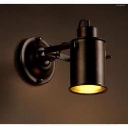Wall Lamps Homhi Black Industrial Small Led Light Accessories Home Decor Vintage Outdoor Decoration Garden Lamp HWL-040