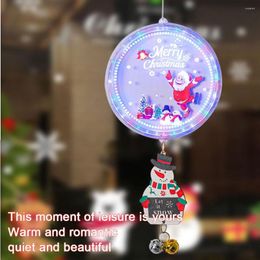 Strings 3D Acrylic LED Christmas Lights Window Wall Room Hanging Lamps 2023 Year Home Decor Fairy Lighting Outdoor Holiday Garland