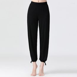 Stage Wear Fashion Gary Black Long Pants For Dance Practice Sweatpants Bunched Legs Modern Dancing Female Physique Training Jazz Clothing