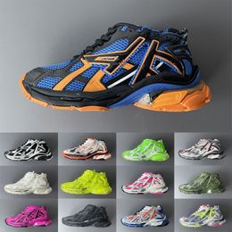 Casual Shoes Designers Women Mens Shoe Retro Runner 7.0 Sneakers Trainers Black mesh and Nylon Transmit Sense Black White Pink Blue Jogging Hiking