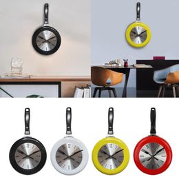 Wall Clocks Cute Clock 8 Inch Frying Pan Shape Modern Hanging Art Watch Home