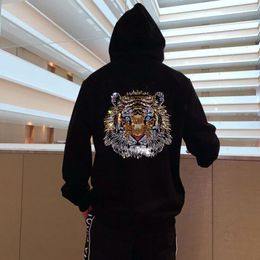 Men's Hoodies Brand Winter Hoodie Comfortable Warm Diamond Craft Classic Oversized Pullover Hoody