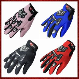 ST846 Child Summer Winter Full Finger Motorcycle Gloves Kids 3-12 Years Old Children Moto Motocross Luvas Leather Racing Glove