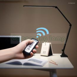 Table Lamps 12W Long Arm Eye Protection Lamp Led Protector Clip Aluminium Alloy Dimmer Colour Adjustable Office Reading 12v1A