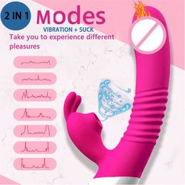 Sex toys masager Vibrator For Women G Spot Vaginal Stimulator With Sucking Vibrating Heating Realistic Dildo Adult Toys VJDU