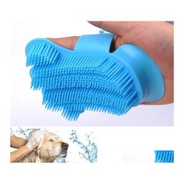 Dog Grooming 10Pcs Sile Soft Pet Hair Glove Mas Tools Brush Comb For Gloves Animal Finger Cleaning Brushes Drop Delivery Ho Homefavor Dh4My