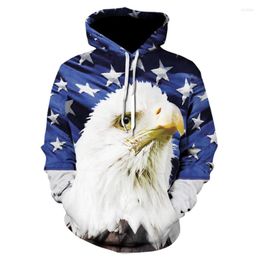 Men's Hoodies 2022 Brand 3D Fun Design USA Flag Hoodie Fashion And Women's Sports Street Wear Skateboard Thin Sweatshirt Pullovers