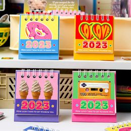 2023 Invisible Time Series Table Calendar Super Mini Portable Desktop Memo Board Planner Scheduler Office School A7216