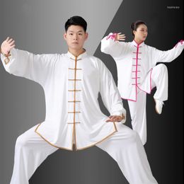 Ethnic Clothing Traditional Chinese 4 Colour Long Sleeved Wushu TaiChi KungFu Uniform Suit Uniforms Tai Chi Exercise