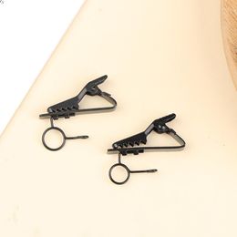 Microphones 1pcs Microphone Iron Clip Tie Mic Lapel Collar Accessories