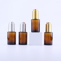 Storage Bottles 100PCS 30Ml Thick Glass Dropper Bottle Botella Cristal Empty Cosmetic Packaging Container Vials Essential Oil