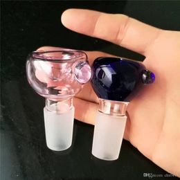 Classic Colour bubble head Wholesale Glass bongs Oil Water Pipes Glass Pipe Oil Rigs Smoking