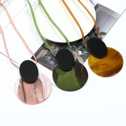 Pendant Necklaces Spring And Autumn Sweater Chain Acrylic Long Necklace Women's All-match Fashion Jewellery Accessories