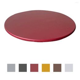 Table Cloth 1pc Polyester Round Oilproof Wipeable Cover Easy To Clean