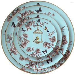 Dinnerware Sets Birdcage Candy Plate Western Steak Spaghetti Set Dishes And Plates Bowls
