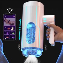 Sex toys massager Full Automatic Masturbators For Men Thrusting App Smart Remote Control Sucking Retractable Masturbation Cup Machine