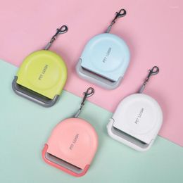 Dog Collars 5M Automatic Tractor Retractable Leash Candy Colours Flat Rope Chain Shrink Handle Pet Portable