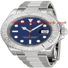 Factory Supplier Luxury Watches Steel And Platinum Blue Dial Men's Watch Automatic Mens Watch Wrist Watches2844